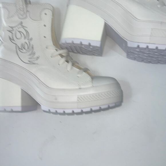 New Woman’s Converse Chuck 70 De Luxe Heel Western Hi Platform Sneaker 10.5 Vid - Picture 6 of 16
